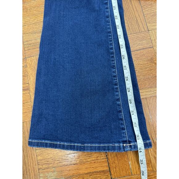 Frame Le High Flare Jeans In Dark Women’s Size 28 - Picture 12 of 15